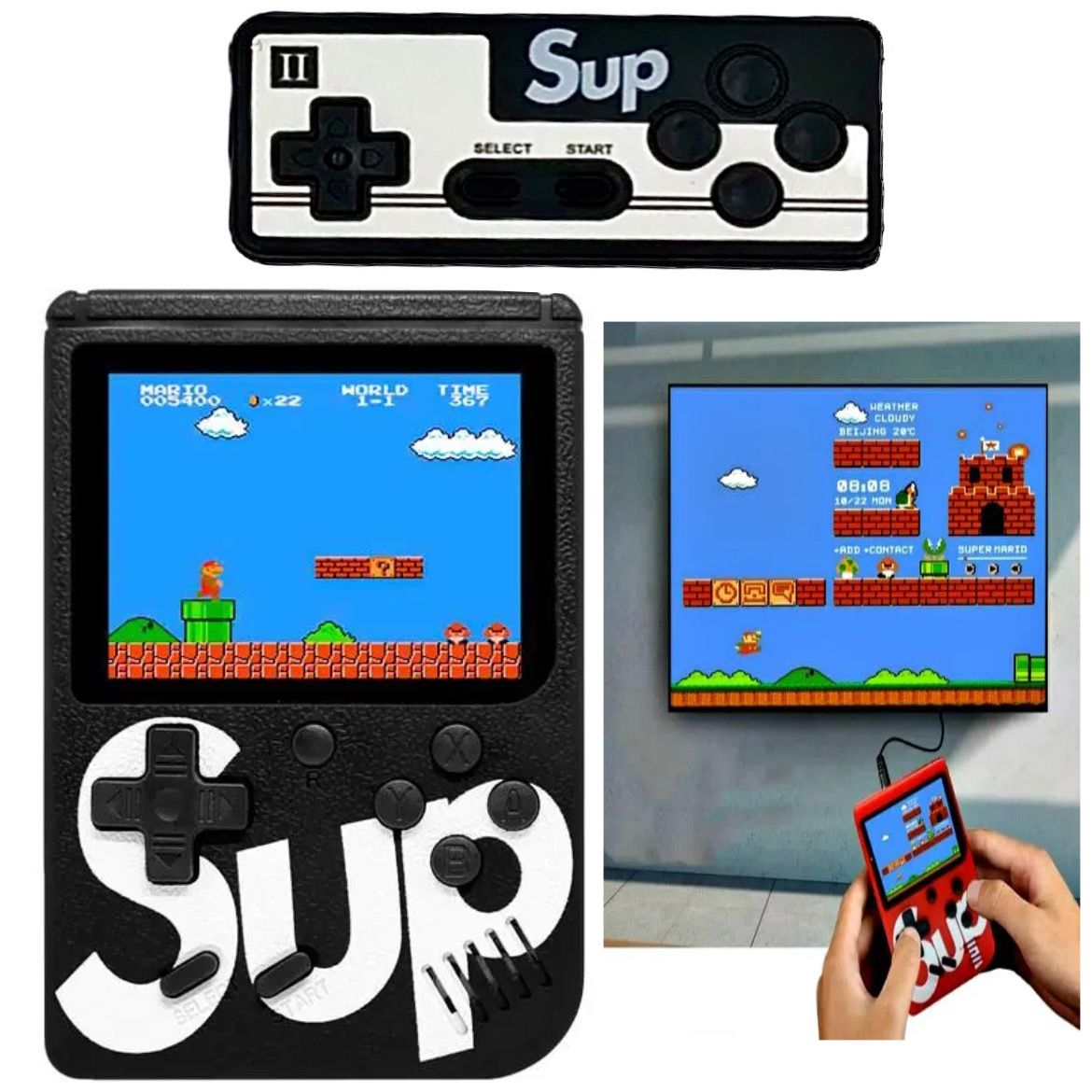 Consola Portatil Retro Sup Juegos Game 400 En 1 Con Joystick